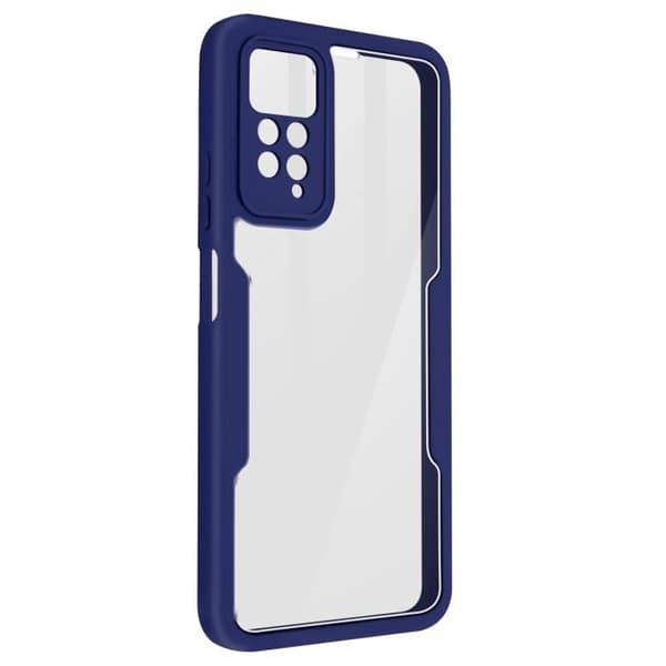 Heldeksel - AVIZAR - Xiaomi Redmi Note 11 Pro - Plexiglas - Polymer - Blå Blå