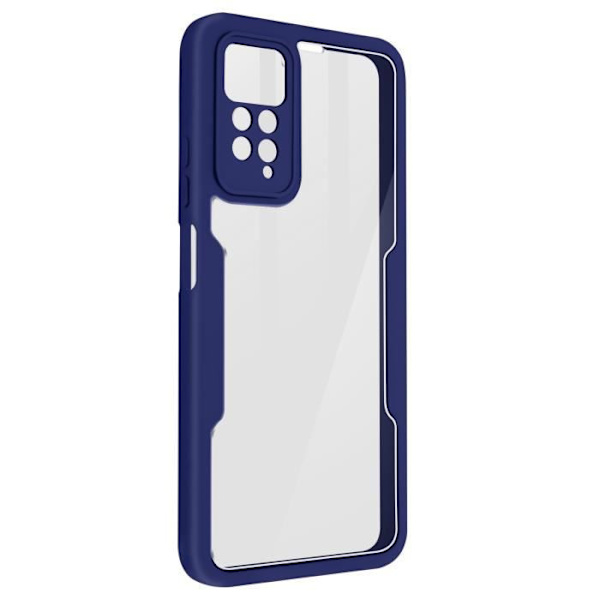 Heltäckande skal - AVIZAR - Xiaomi Redmi Note 11 Pro - Plexiglas - Polymer - Blå Blå