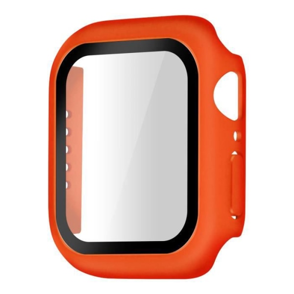 AVIZAR fodral för Apple Watch Series 7 (41 mm) - styvt, ultratunt, skyddsglas - orange