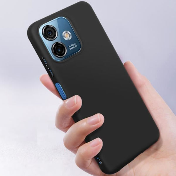 Fodral till Ulefone Note 16 Pro Silicone Flexibelt tunt klassiskt fodral Svart