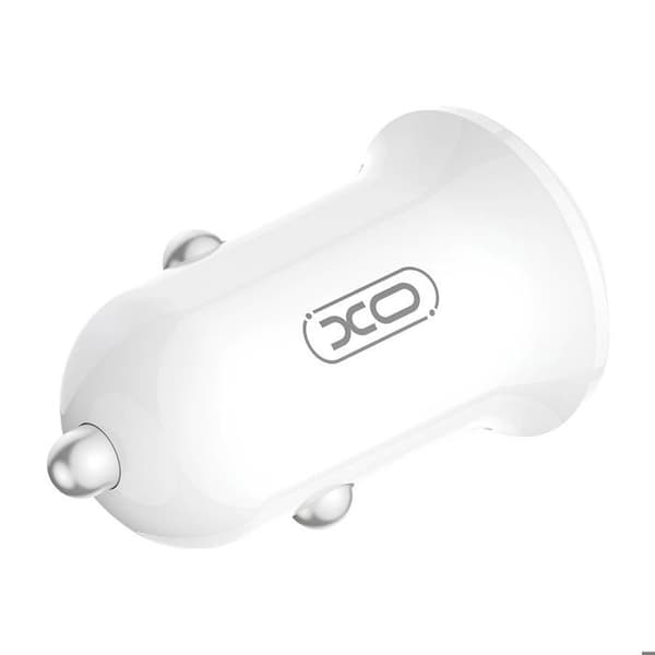 Bil Laddare Cigarette USB 2A Snabbladdning 18W XO Vit Vit