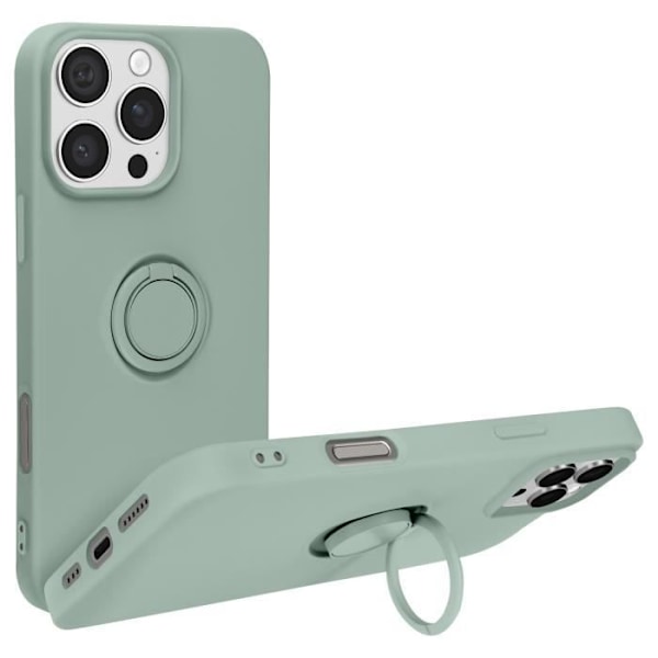 Skal till iPhone 16 Pro Max - AVIZAR - Flexibel Silikonring Stöd Grön Grön