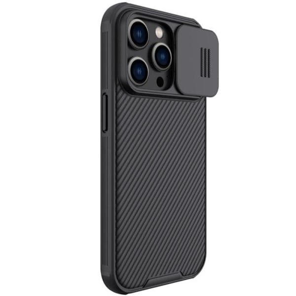 Etui - NILLKIN - CamShield Pro - iPhone 14 Pro - Sort - Elegant - Rigid sort