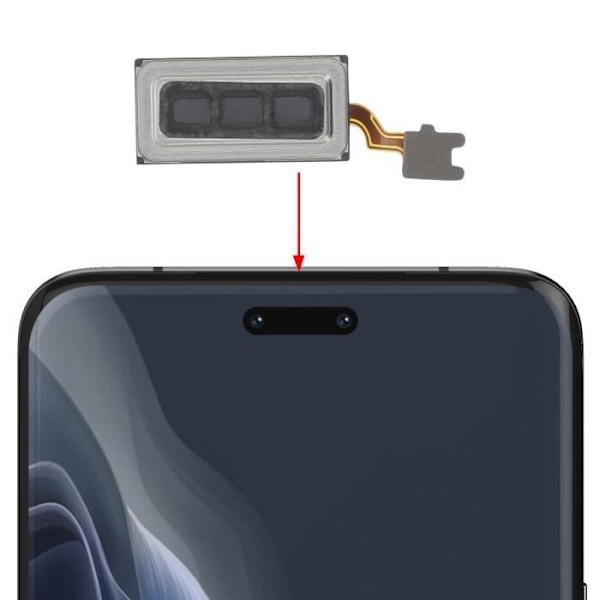 Intern højttaler til Honor Magic 6 Pro Øretelefon Sort Svart