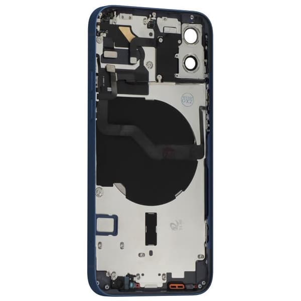 Komplet Chassi - AVIZAR - iPhone 12 - Mørkeblå - Nem Installation - Æstetisk Restaurering Blå