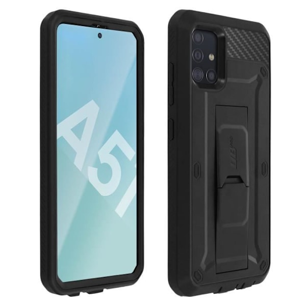 Coque - SUPCASE - Samsung Galaxy A51 - Bi-matière - Beskyttelse af berøringsskærm - Bælteclips Svart