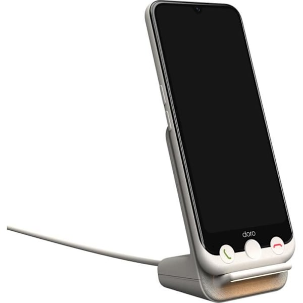Trådløs oplader Aurora Bone White Vit, Silver