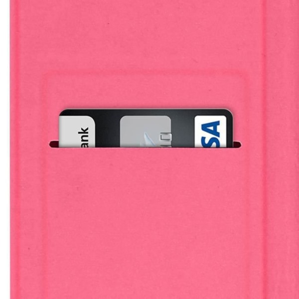 Cover Xiaomi Redmi Note 8 Pro Flip Folio Fodral Korthållare Rosa