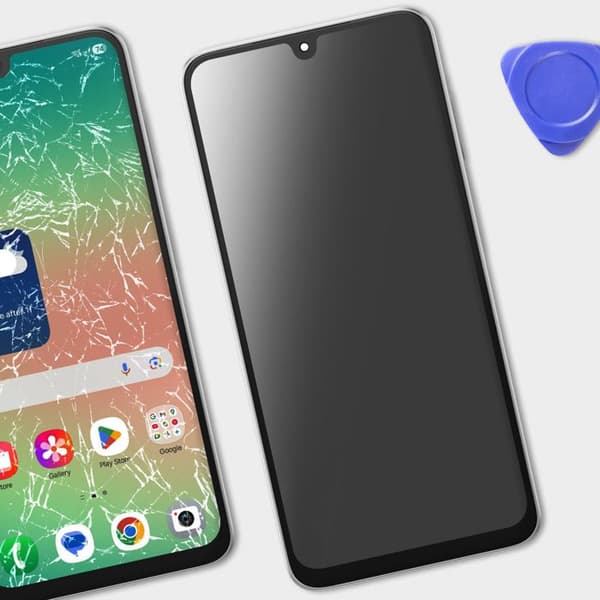Skärm för Samsung Galaxy A26 LCD + Touchglas + Original Samsung Chassi Vitt
