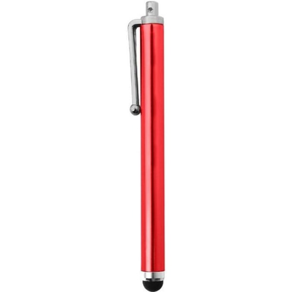 Röd penna för pekskärm - rund spets