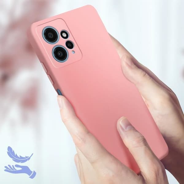 Coque - Xiaomi - Redmi Note 12 4G - Halvstyv silikon - Stötskydd - Rosa Rosa