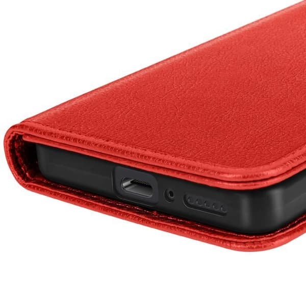 Smartphonefodral - Xiaomi - Redmi Note 14 5G - Röd - Plånbok - Videostöd Röd
