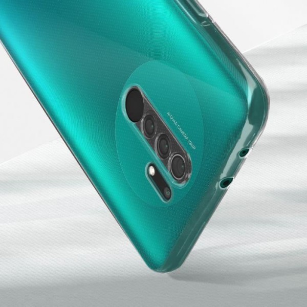 Xiaomi Redmi 9 Soft Case og 9H hærdet glasfilm sort