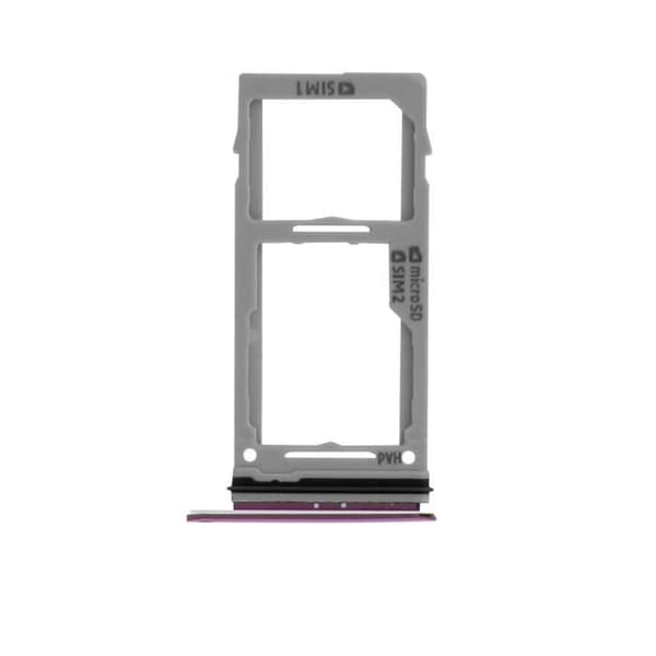 Galaxy S9 Nano SIM + Micro-SD-kortfack Ersättningsadapter - Lila Lila