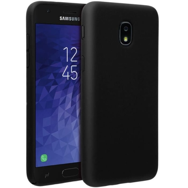 Fodral till Samsung Galaxy J3 2018 Silikon Halvstyv Matt Soft Touch Finish Svart