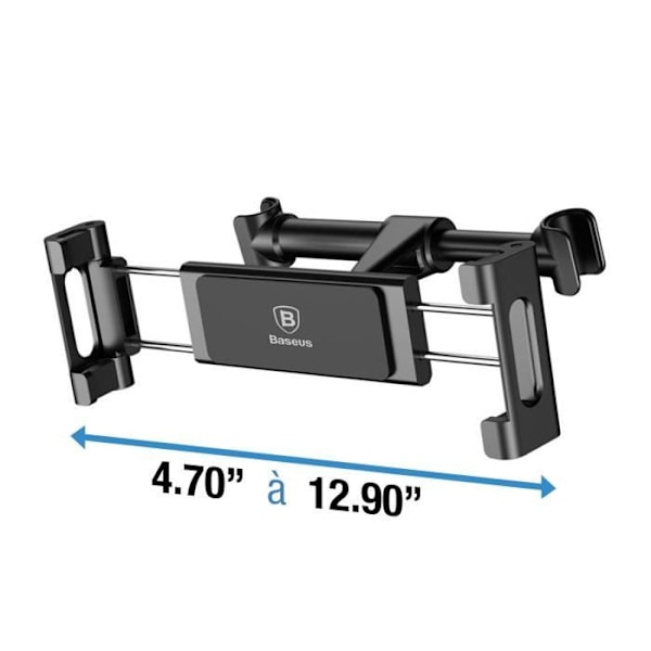 Nackstöd bilhållare för smartphones och surfplattor 4,7'' till 12,9'' - Baseus