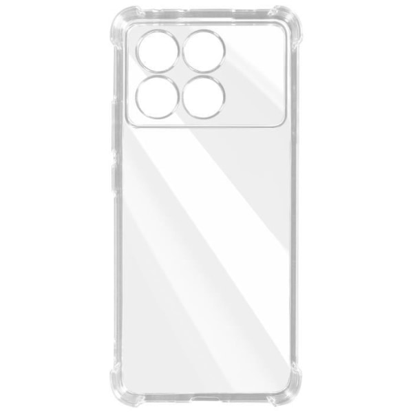 Stødsikker etui til Xiaomi Poco X6 Pro Silikoneforstærkede kanter Bumper iMak Transparent