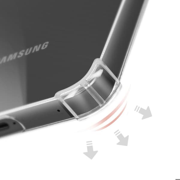 Silicone Cover til Galaxy S26 Plus med Forstærkede Hjørner Transparent Vit
