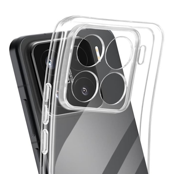 Xiaomi 15 - Silikonireuna, läpinäkyvä akryylitausta Transparent