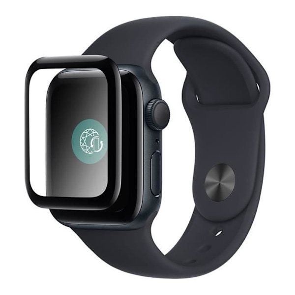 Apple Watch 5/6/SE 40mm 3D Force Glass Transparent - Läsikuvio Svart