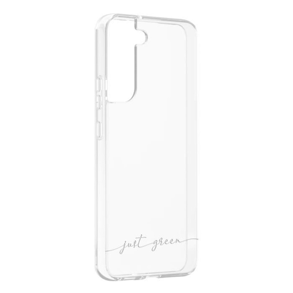 Fodral till Samsung Galaxy S22 Plus - JUST GREEN - Återvinningsbart - Genomskinlig Transparent
