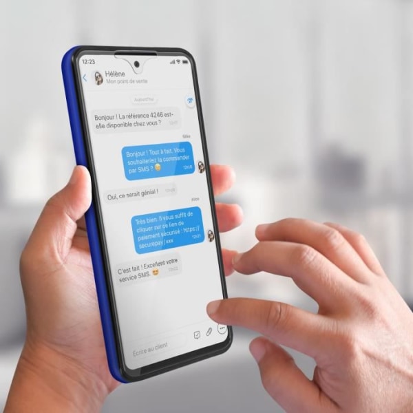 Samsung Galaxy A53 5G helfodral - AVIZAR - Mjuk - Blå - Tunn och lätt design - 360° skydd Blå
