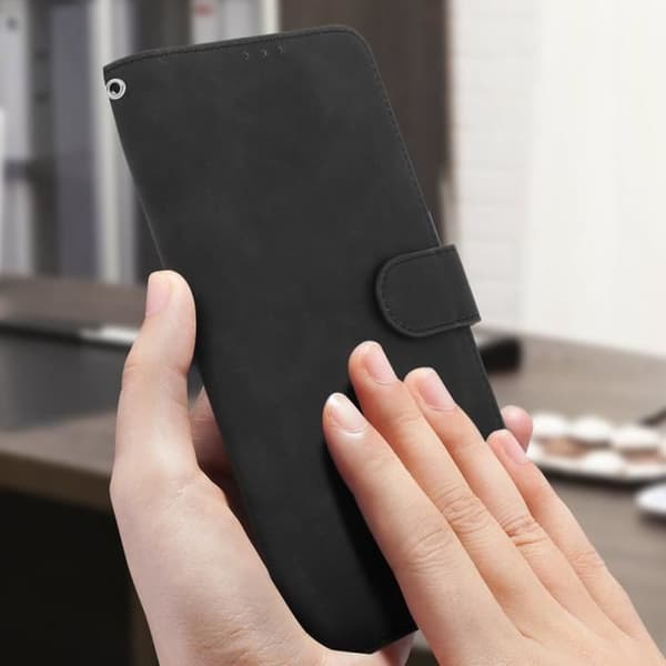 ZTE Axon 20 Soft-touch Case Wallet Video Support Magnetisk lukning Sort