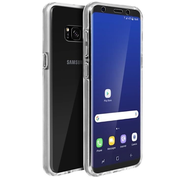 Galaxy S8 suojakuori - AVIZAR - Läpinäkyvä - Silikoni + Polykarbonaatti - Erittäin ohut ja kevyt Transparent