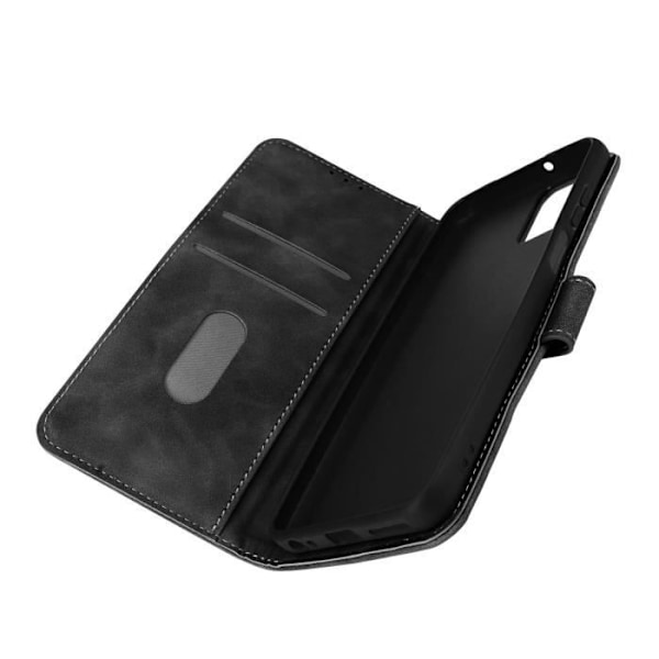 Motorola Moto G32 Case Pung Video Support Magnetisk fane Sort Svart