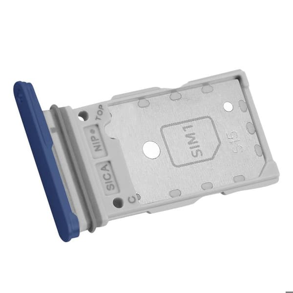 SIM-kasse - AVIZAR - Galaxy S25/S25 Plus - Dobbelt Nano SIM - Natblå - Original Blå