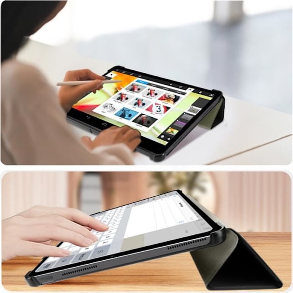 Tabletcover - Xiaomi - Redmi Pad 10.6 - Magnetisk cover - Video/tastaturunderstøttelse - Sort Svart