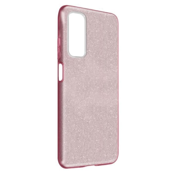Coque - Huawei - P smart 2021 - Glitrende - Silikone - Stødabsorberende og ridsefrit Rosa