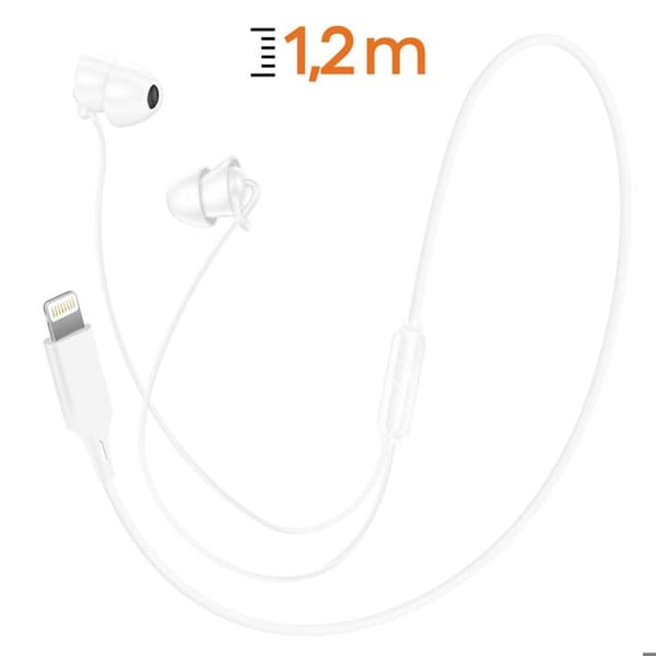 Soveørtelefoner - LINQ - In-ear - Kablet - Lightning - Hvid Vit