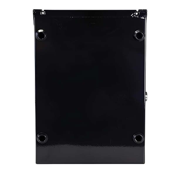 Vandtæt og rustfri metal postkasse 30×21.7×7cm sort Svart
