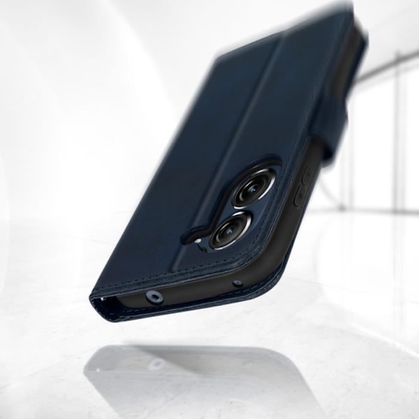 Plånbok foliofodral för Asus Zenfone 9 - AVIZAR - Midnight Blue - Videostödfunktion Nattblått