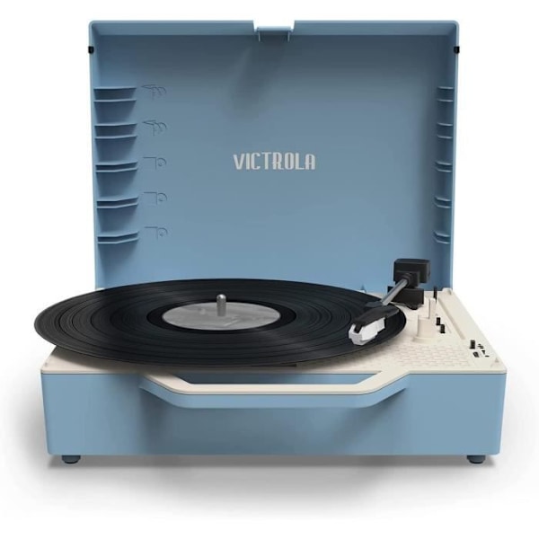 VICTROLA RE-SPIN ECO DESIGNED VINYL DRIFTSKIFT BLÅ Blå