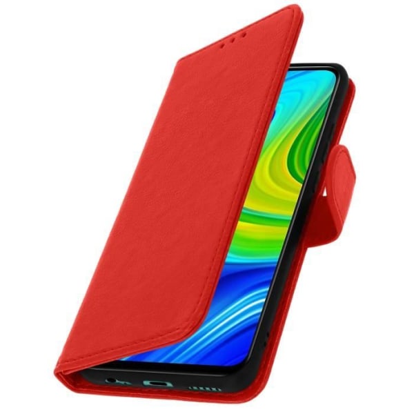 Xiaomi Redmi Note 9 Fodral Heltäckande Korthållare Stativ Funktion Röd Röd