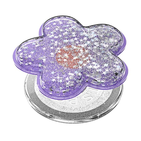 Stöd Smartphone PopGrip Premium MagSafe Glittrande Stjärneffekt PopSockets Lavendel Violett