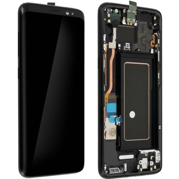 Galaxy S8 LCD Screen Touch Glass Täydellinen Screen Block Alkuperäinen Samsung Black