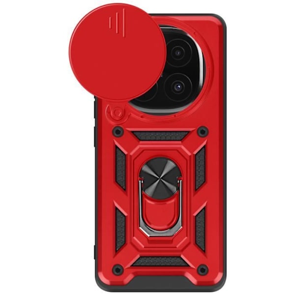 Coque pour Xiaomi Redmi Note 14 Pro ja 14 Pro Plus Ring Support Mayaxess Punainen Röd