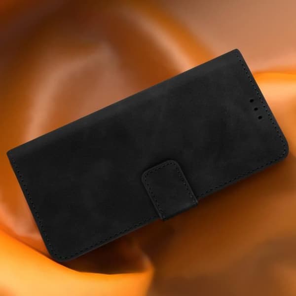 Realme C31 Folio Wallet Case Video Support Mat Soft Touch Effect sort - AVIZAR - Rigid - Blandet Svart
