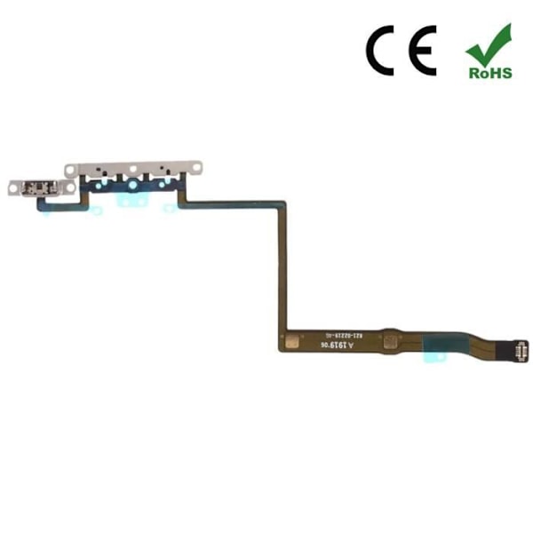 Nappe knap volumen - iPhone 11 Pro Max - Sort - 13 g Svart