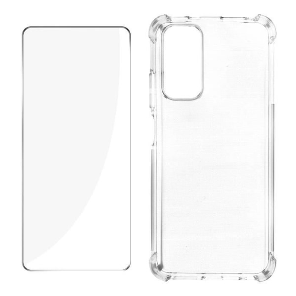 Pack Xiaomi Redmi Note 11 och Redmi Note 11s fodral + transparent härdat glas