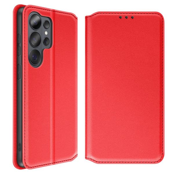 Magnetisk Klapetui til Galaxy S26 Ultra Standfunktion Classic Edition Rød Röd