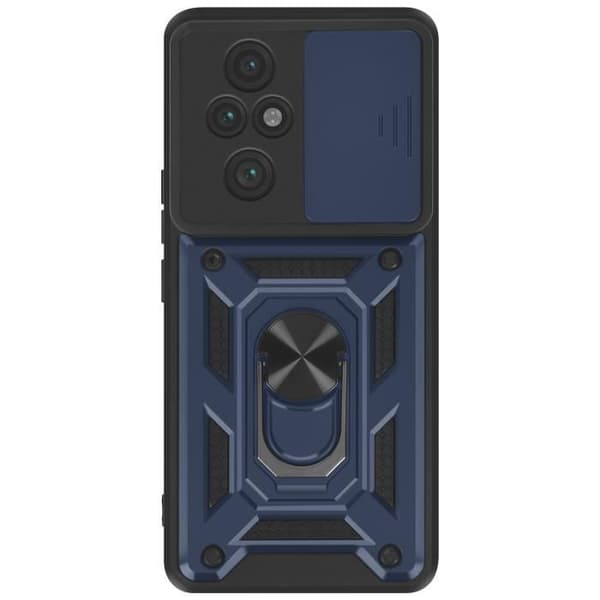 Coque til Honor 200 Pro - Mayaxess - Mørkeblå - Stødabsorberende - Skydende Kameradækning - Støtte Ring Blå
