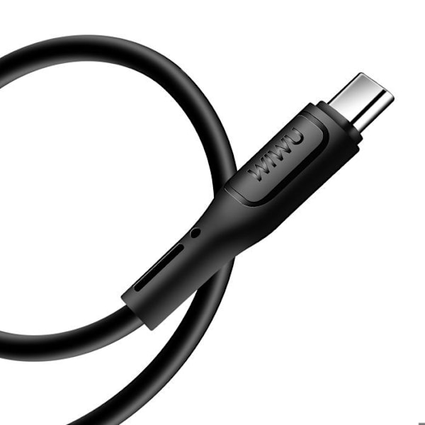 Cabel 3 i 1 USB-C, Micro USB och Lightning Snabbladdning 60W 1m wiwu Svart
