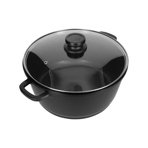 Stockpot - ALPINA - 28 cm - Non-stick - Glaslåg Transparent