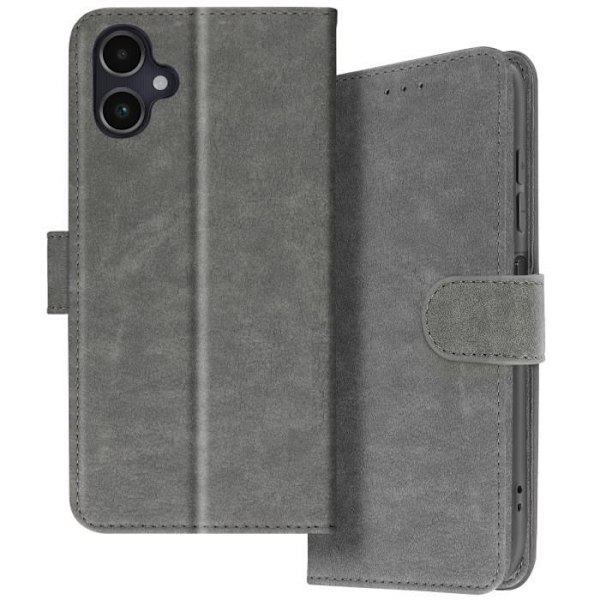 Taske til Samsung Galaxy A06 - AVIZAR - Chesterfield - Pung og videoholder - Grå Grå