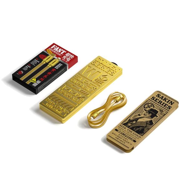 Forbindelseskabel - WEKOME - WDC-163 - USB-C til Lightning - 20W - 1 m - Guld Guld