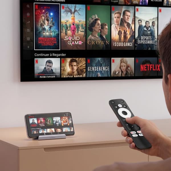 Clé TV Stick 4K - AVIZAR - TV Stick Android - Android 11 - 4K Ultra HD - inbyggd Chromecast